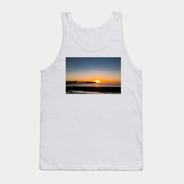 North Sea sunrise at the mouth of the River Blyth Tank Top by Violaman